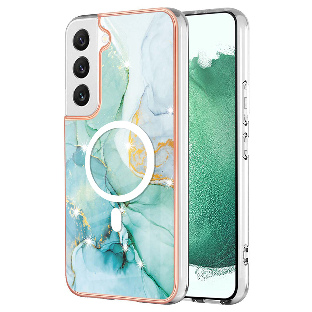 YB IMD Series-19 for Samsung Galaxy S22 5G IMD Pattern Phone Case Electroplated 2.0mm TPU Magnetic Cover YB IMD Series-19 for Samsung Galaxy S22 5G IMD Pattern Phone Case Electroplated 2.0mm TPU Magnetic Cover